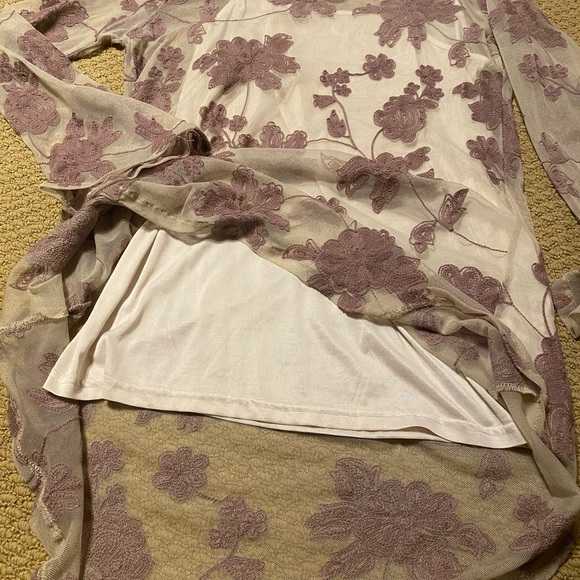 Blu pepper sheer tunic length top - Picture 3 of 5